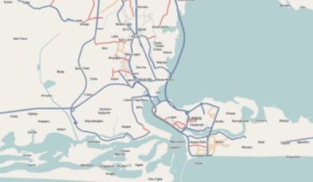 Lagos map, for article on Awori people Lagos