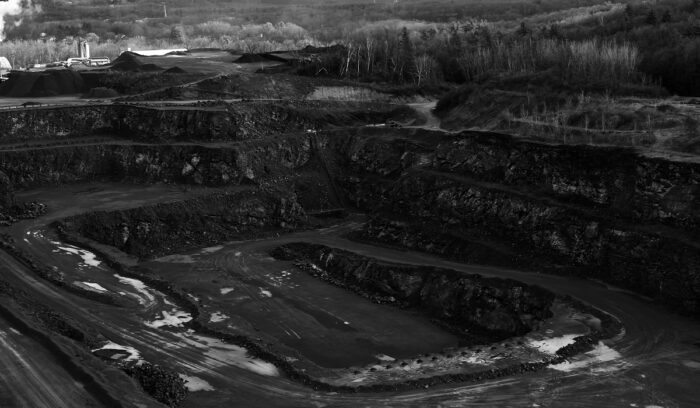 Open coal mine